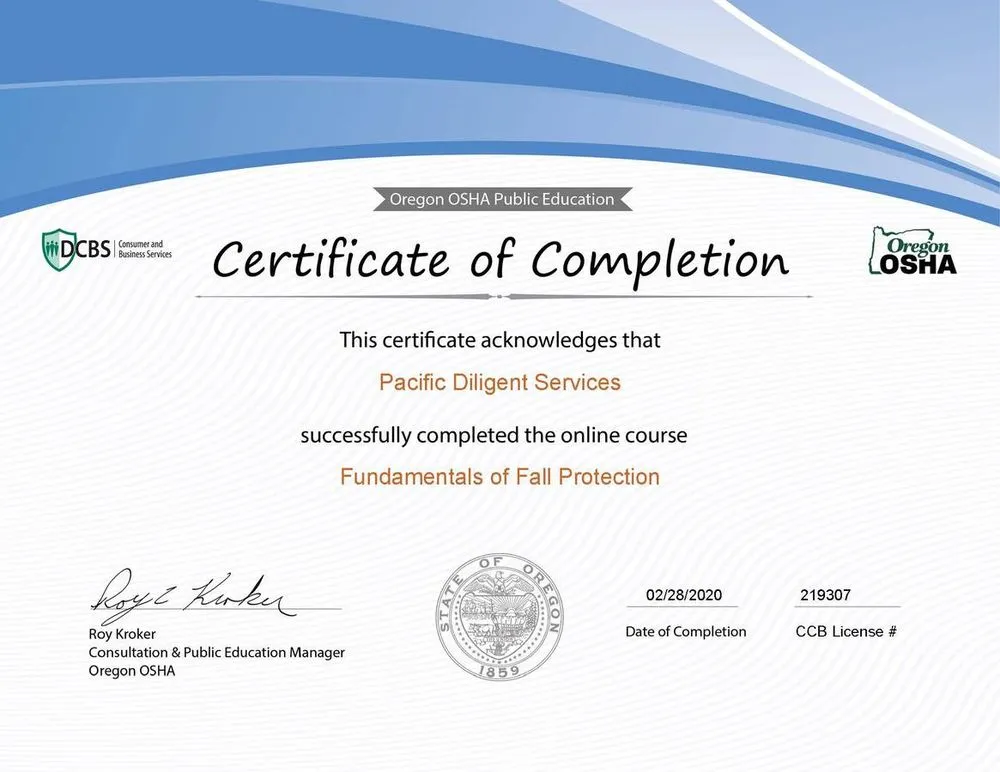 Slide of Pacific Diligent Services