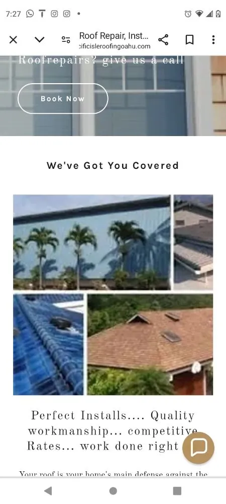 Slide of Pacific Isle Roofing