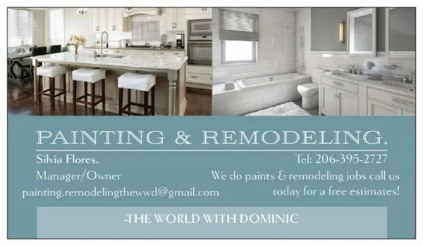 Painting & Remodeling The World With Dominic Logo