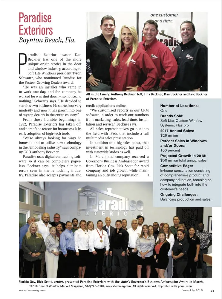 Slide of Paradise Exteriors