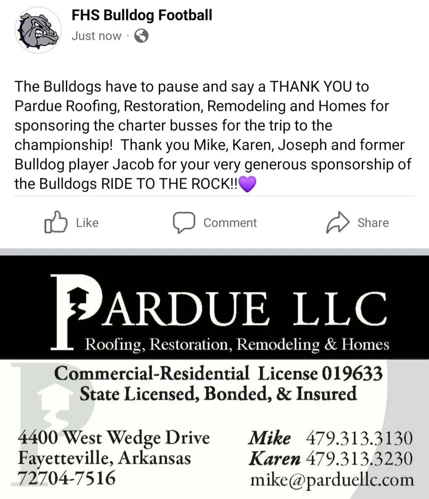Slide of Pardue Roofing, Restoration, Remodeling & Homes