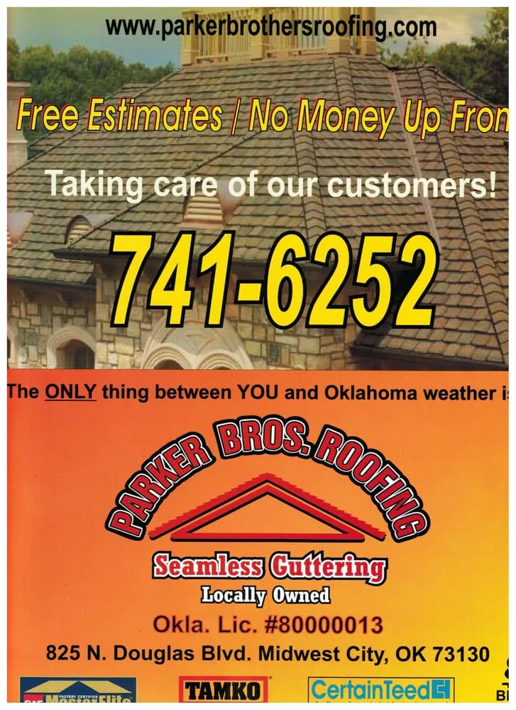 Slide of Parker Brothers Roofing