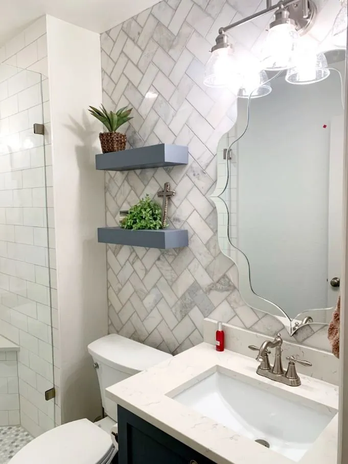 Slide of Parter's Bathroom Remodel