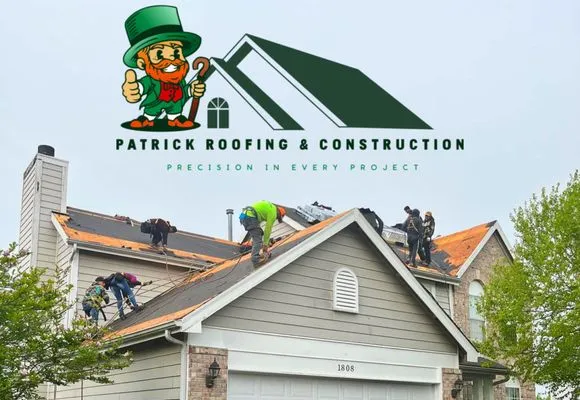 Patrick Roofing and Construction Logo