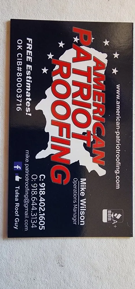 Slide of Patriot Roofing
