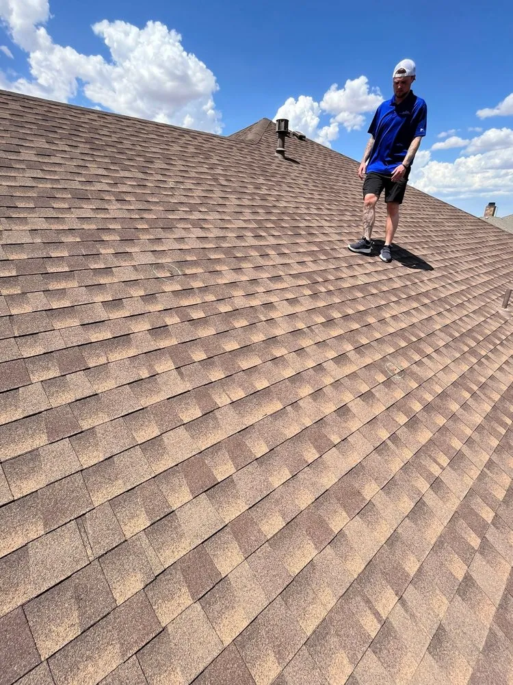 Slide of Patriots' Roofing