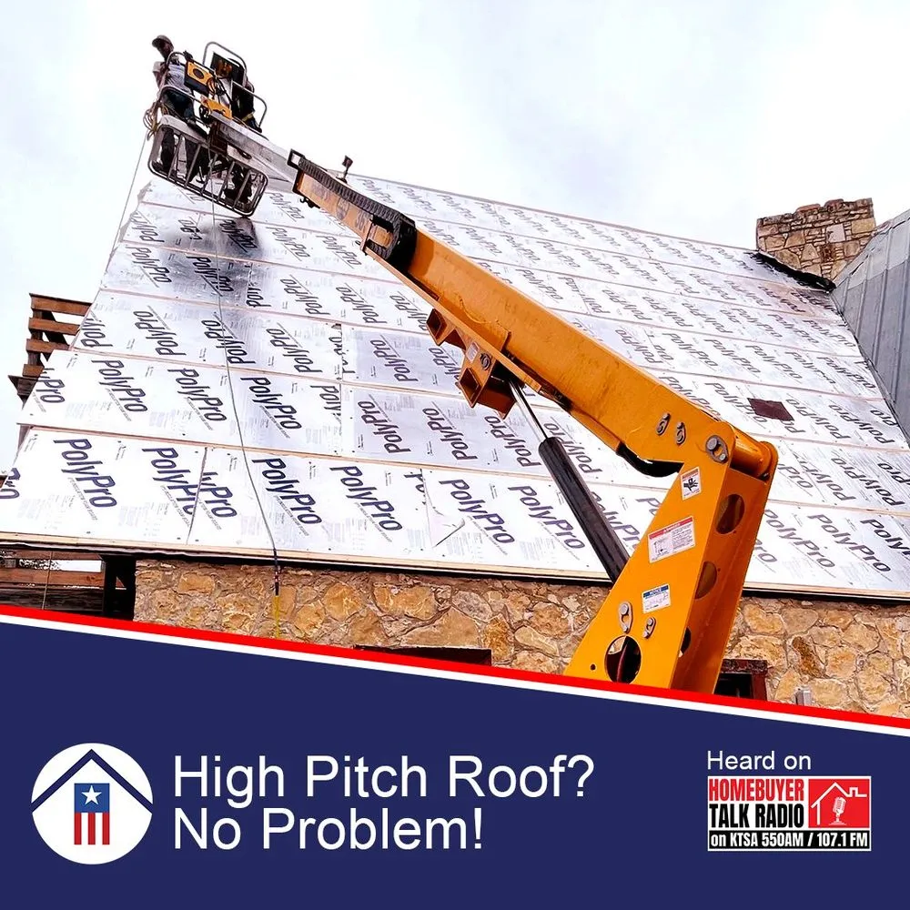 Slide of Patriots' Roofing