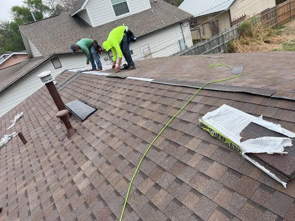 Slide of Patriots’ Roofing