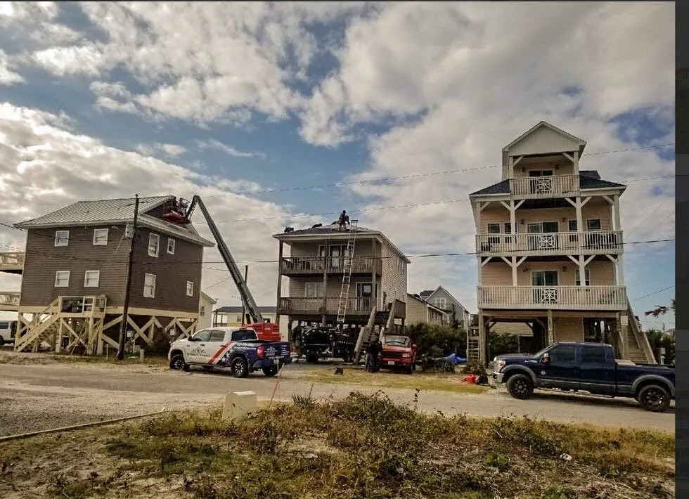 Slide of Patriots' Roofing