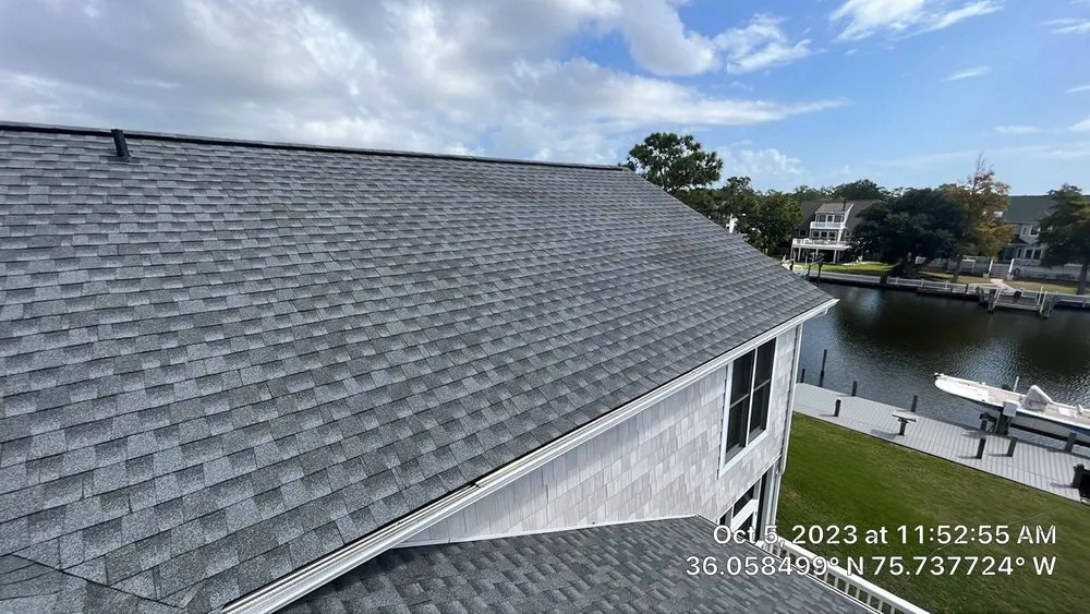 Slide of Patriots' Roofing