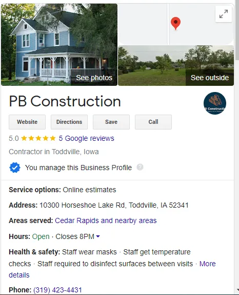 Slide of PB Construction