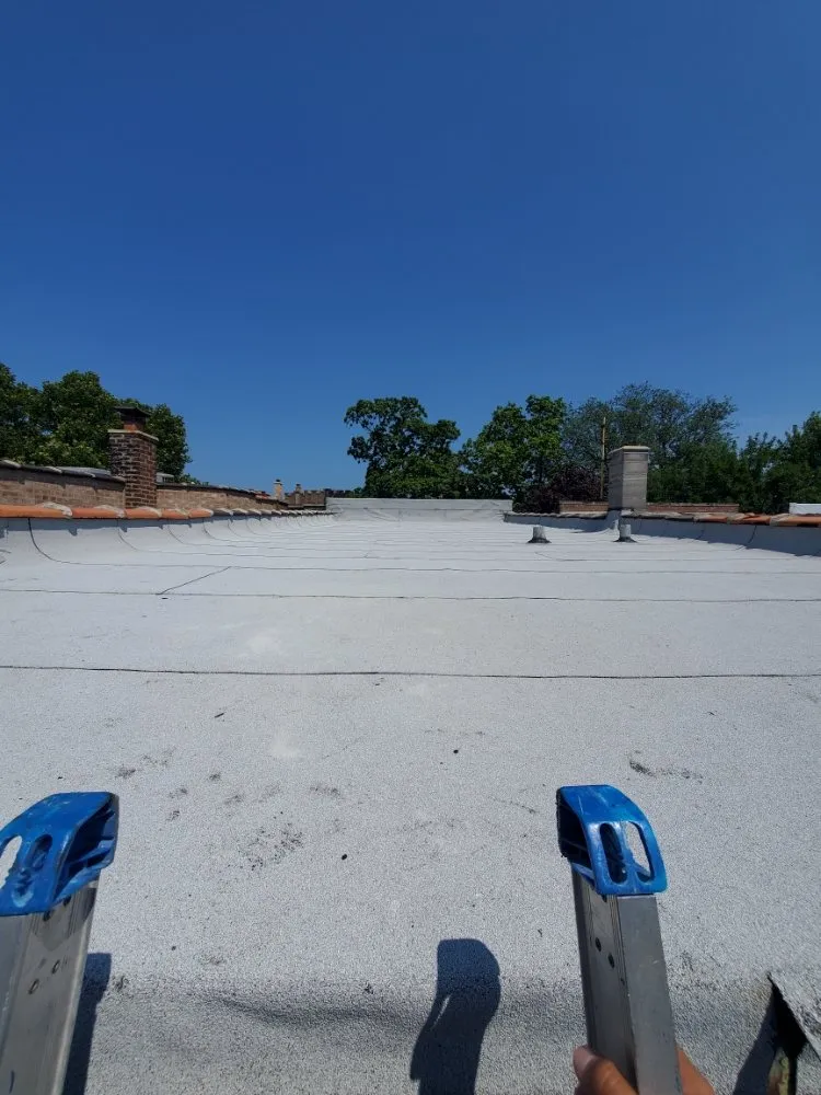 Slide of Peak and Point Roofing repair