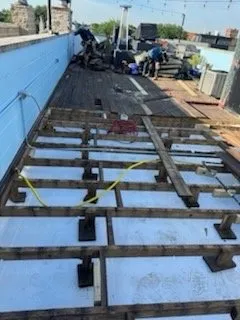 Slide of Peak and Point Roofing repair