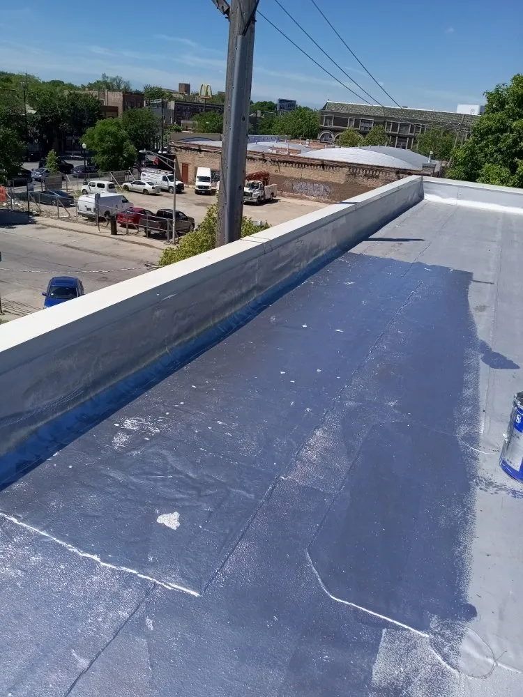 Slide of Peak and Point Roofing repair