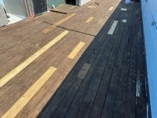 Slide of Peak and Point Roofing repair