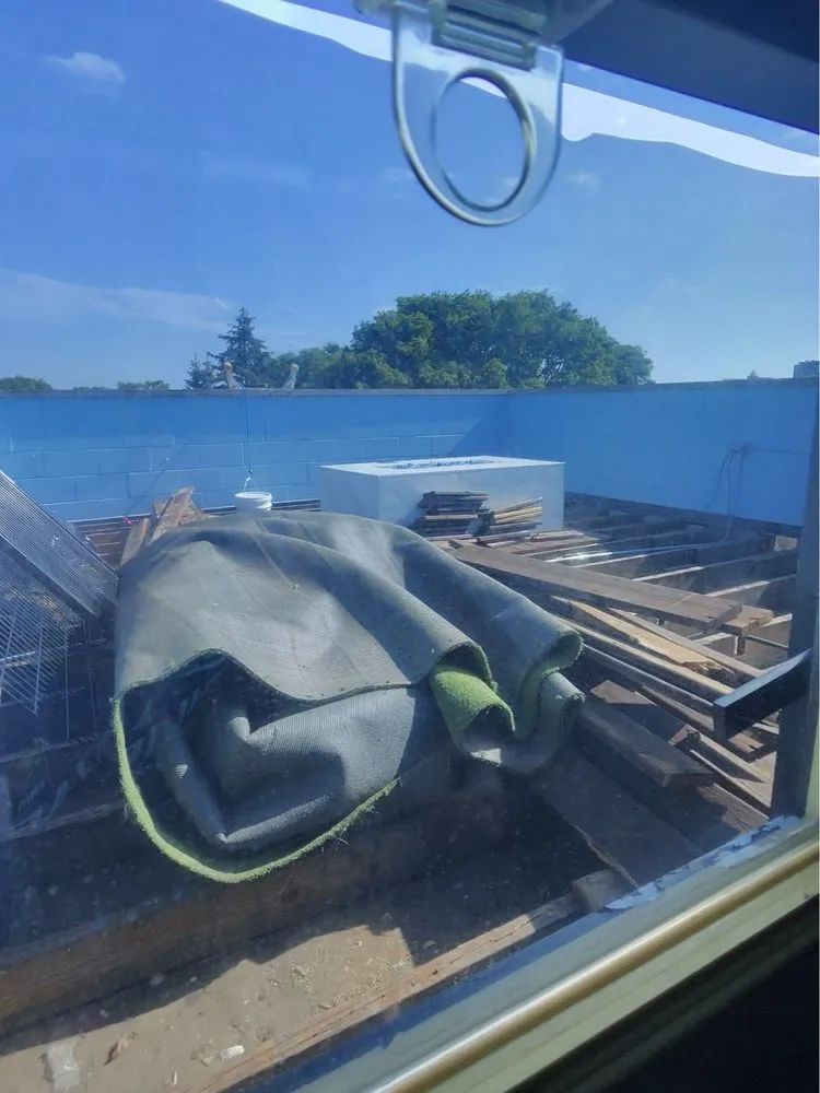 Slide of Peak and Point Roofing repair