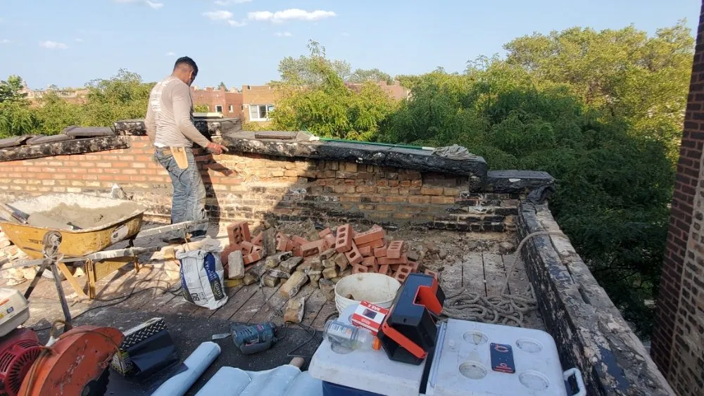 Slide of Peak and Point Roofing repair