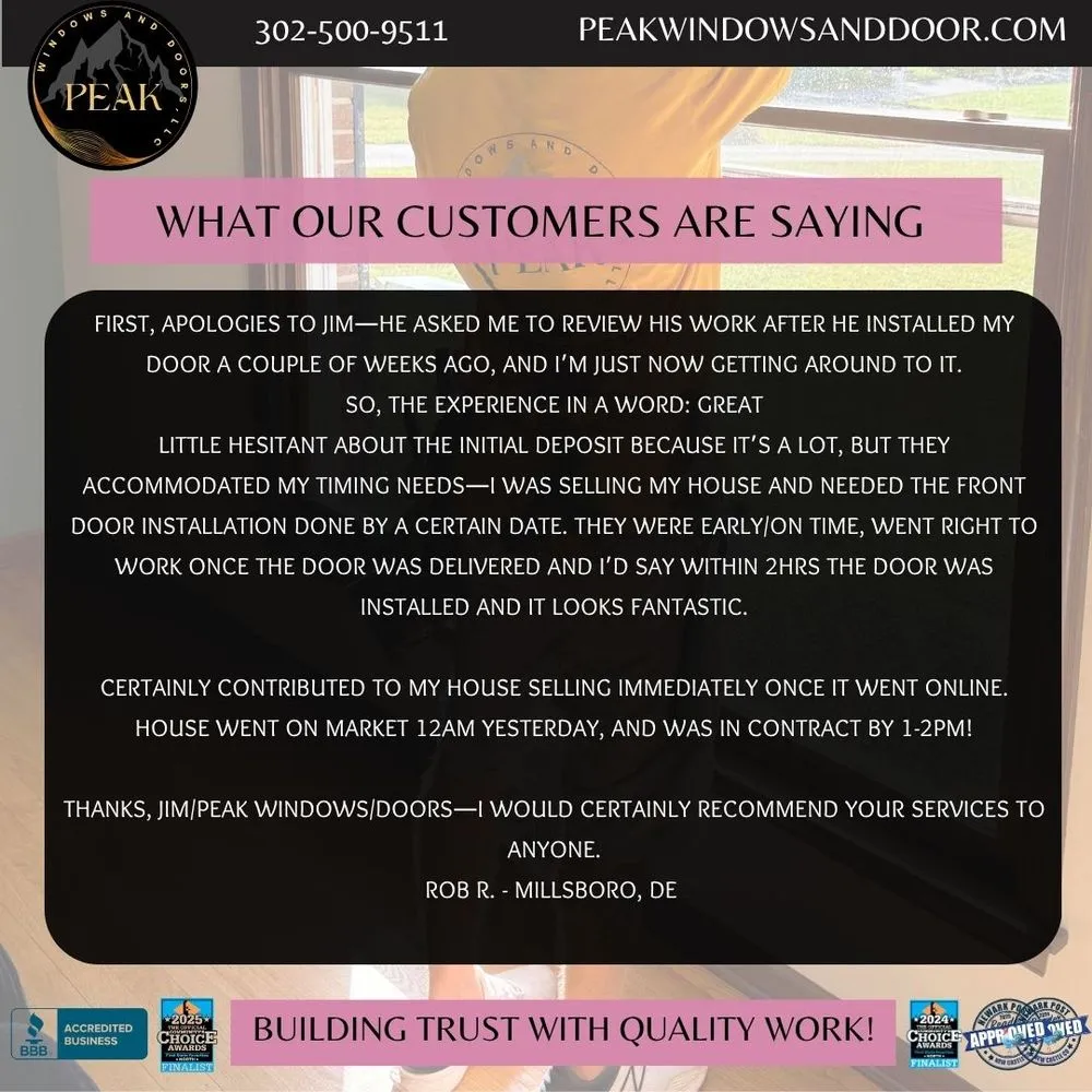 Slide of Peak Windows & Doors