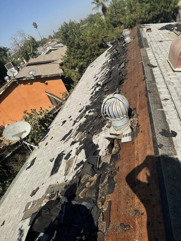 Slide of Pedro’s roofing