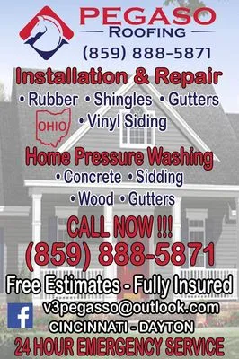 Pegaso Roofing Company Logo