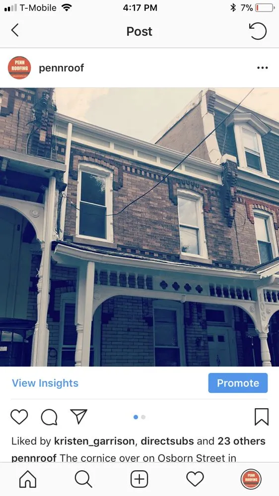 Slide of Penn Roofing