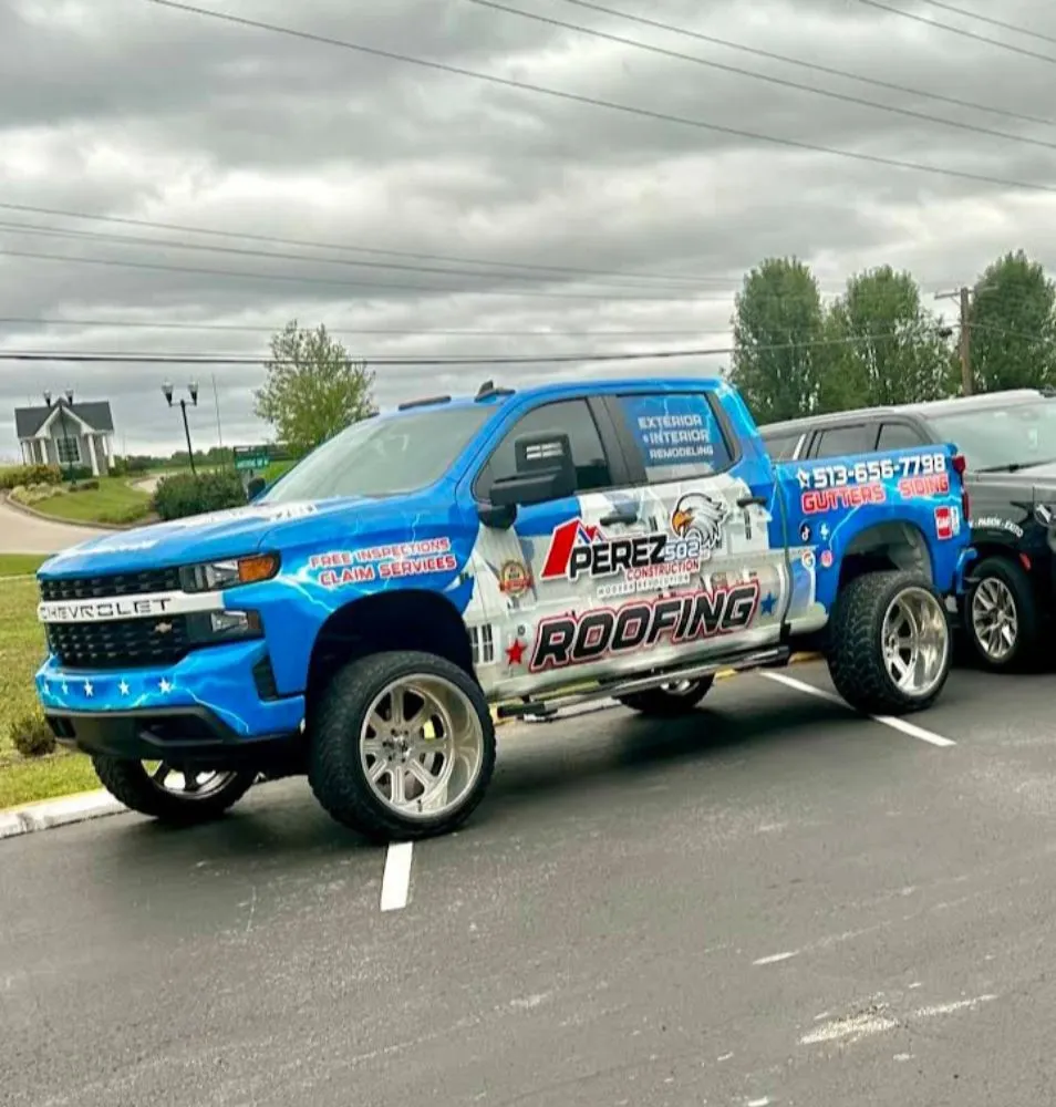 Slide of Perez Roofing