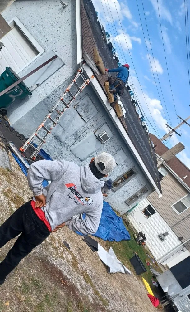 Slide of Perez Roofing