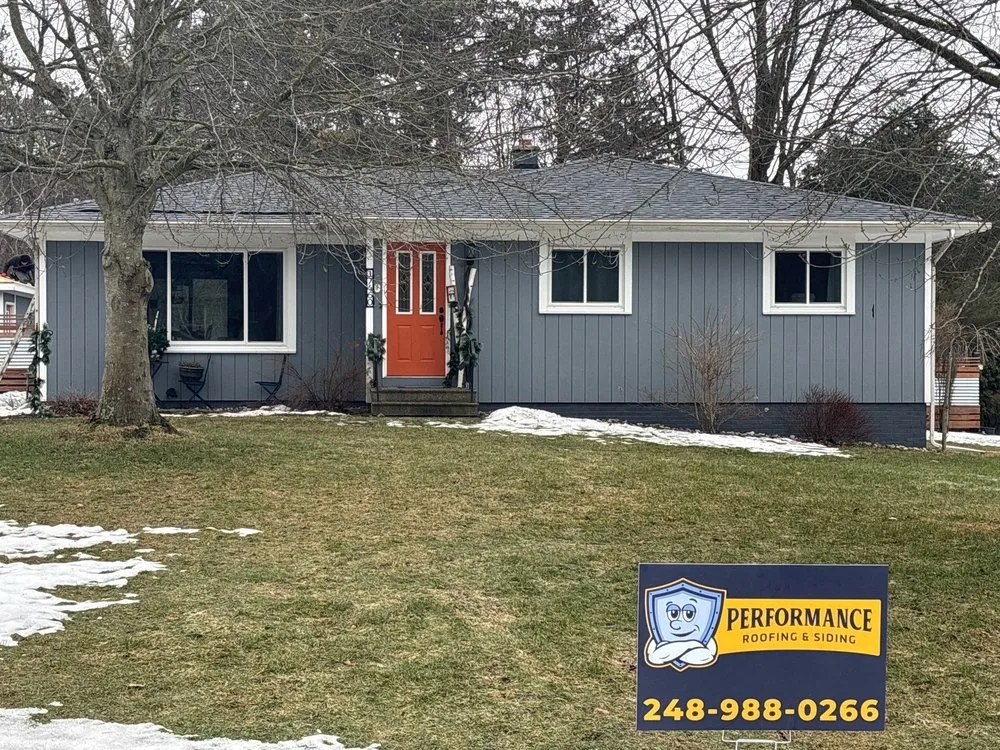 Slide of Performance Roofing and Siding