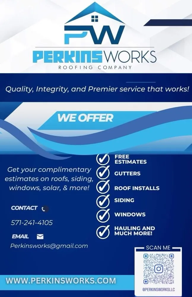 Licensed storm damage roof repair for residential properties across Dillwyn, VA - Perkins Works