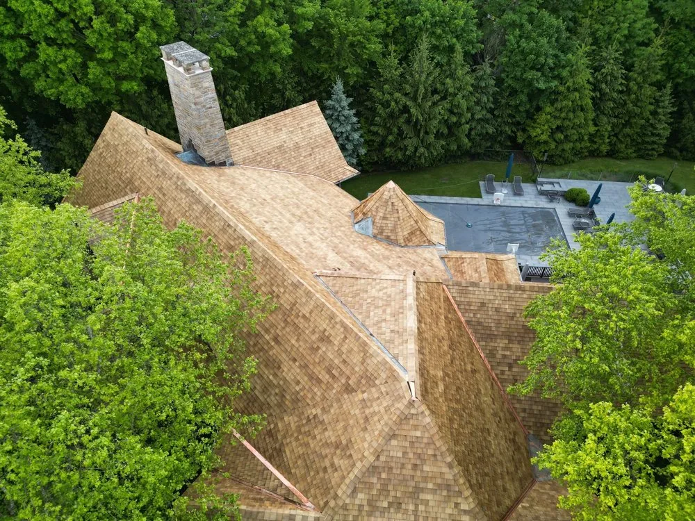 Slide of Perry's Roofing