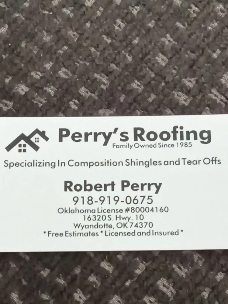 Reliable roof replacement experts serving Wyandotte, OK - Perry's Roofing