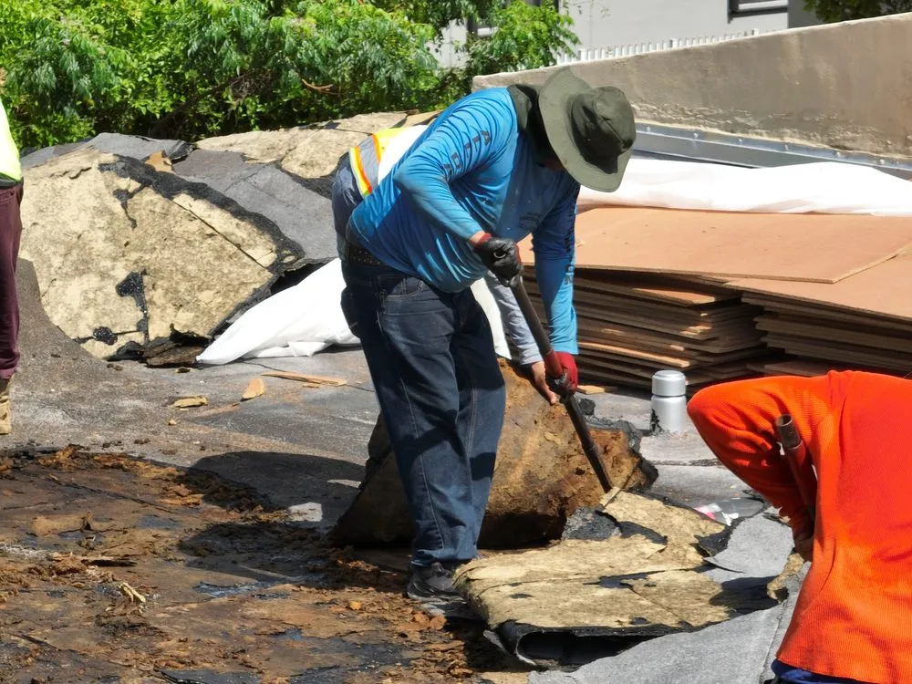 Slide of Peters Roofing