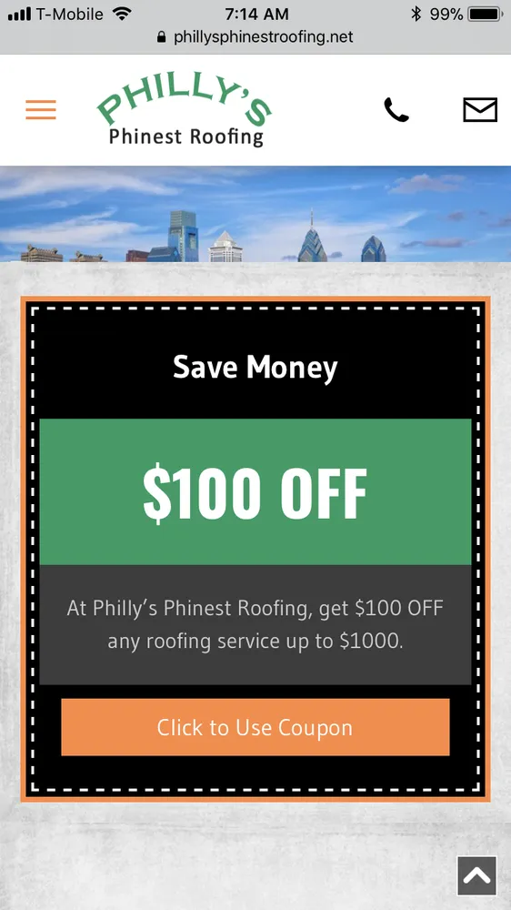 Slide of Philly's Phinest Roofing