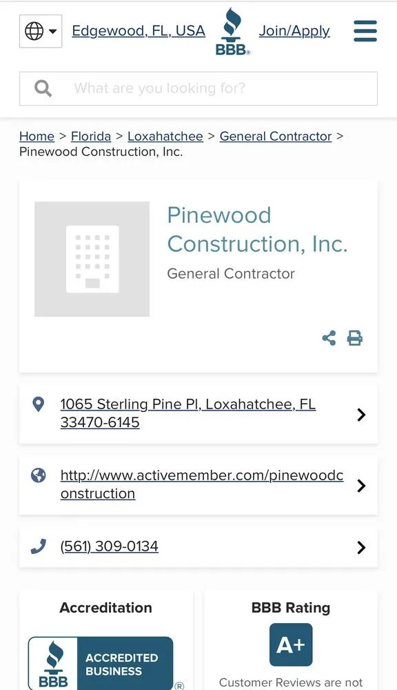 Slide of Pinewood Construction