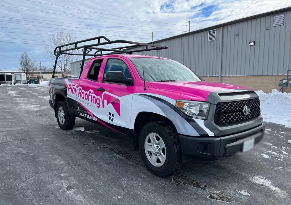 Slide of Pink Roofing