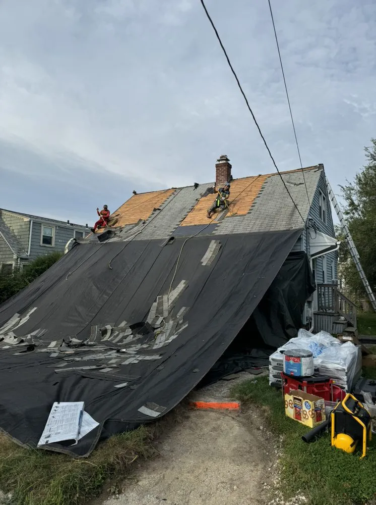 Slide of Pinkman Roofing