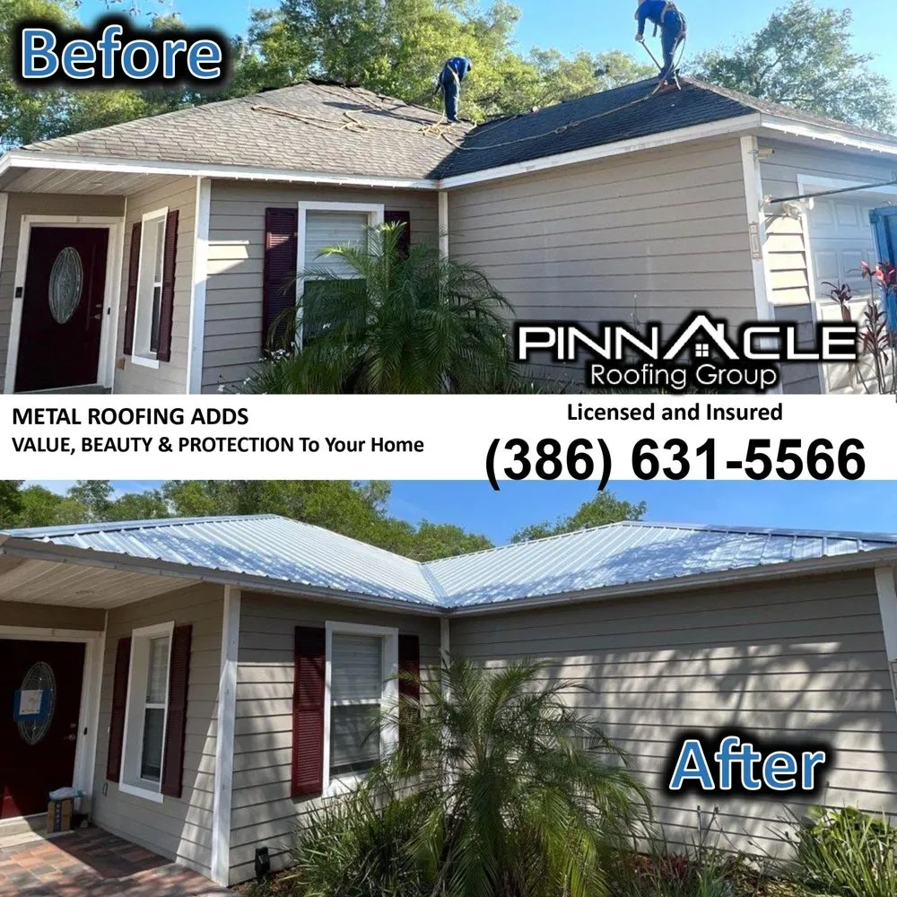 Slide of Pinnacle Roofing Group