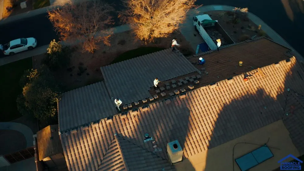 Slide of Pinnacle Roofing