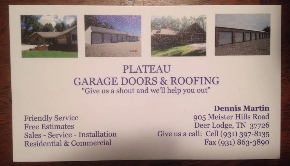 Slide of Plateau Garage Doors