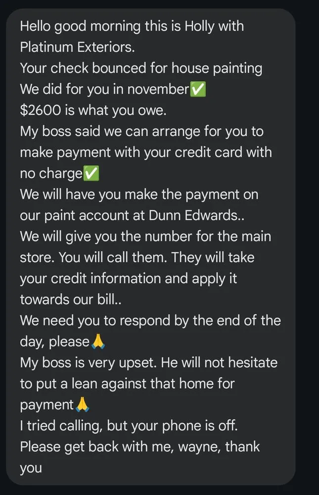 Slide of Platinum Exteriors