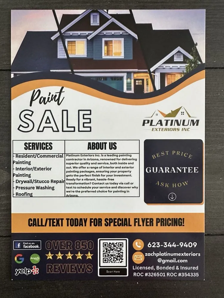 Slide of Platinum Exteriors