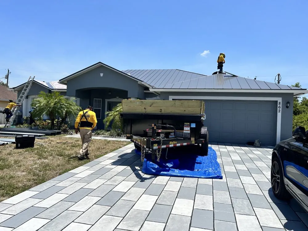Emergency roof replacement for residential properties in Port St. Lucie, FL by Platinum Roofing & Exterior
