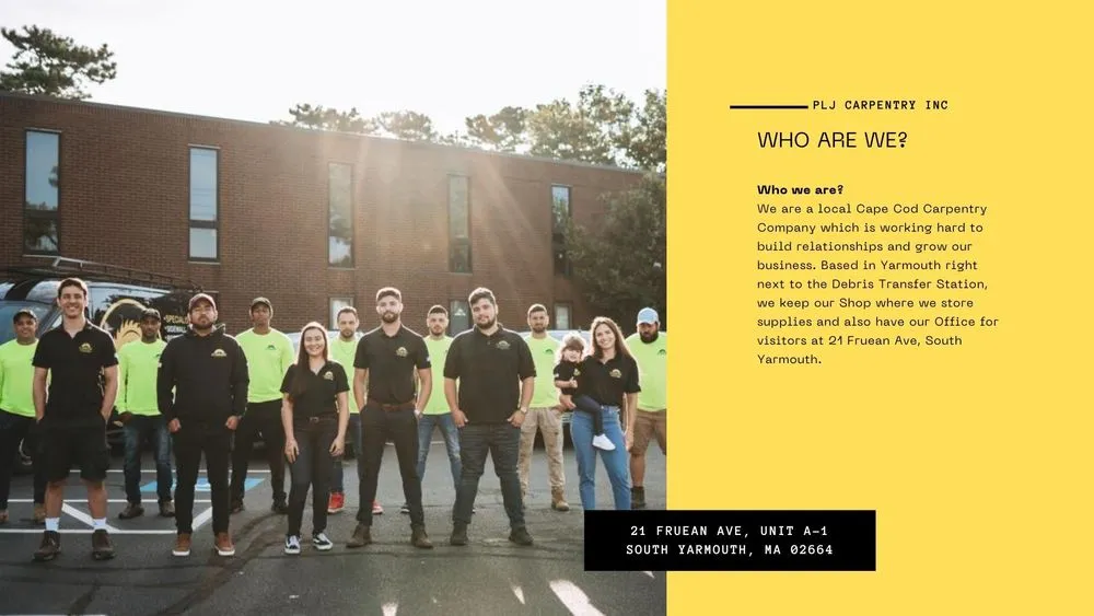 Slide of PLJ Carpentry