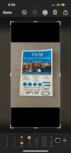 Slide of P&M Roofing and Tuck Pointing