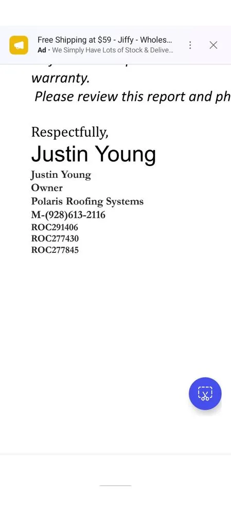 Slide of Polaris Restoration and Roofing