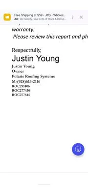 Polaris Restoration and Roofing Logo