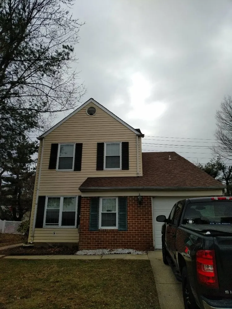 Reliable shingle roofing service after storm damage in Churchville, MD by Polk Contracting