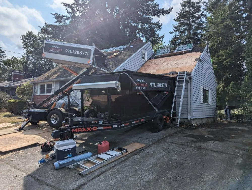 Slide of Portlandia Roofing