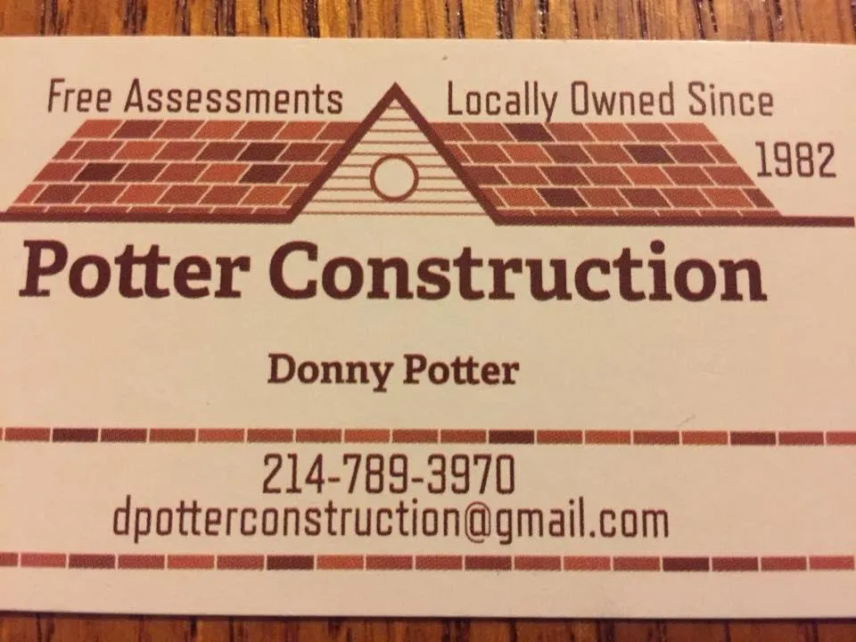 Slide of Potters Construction