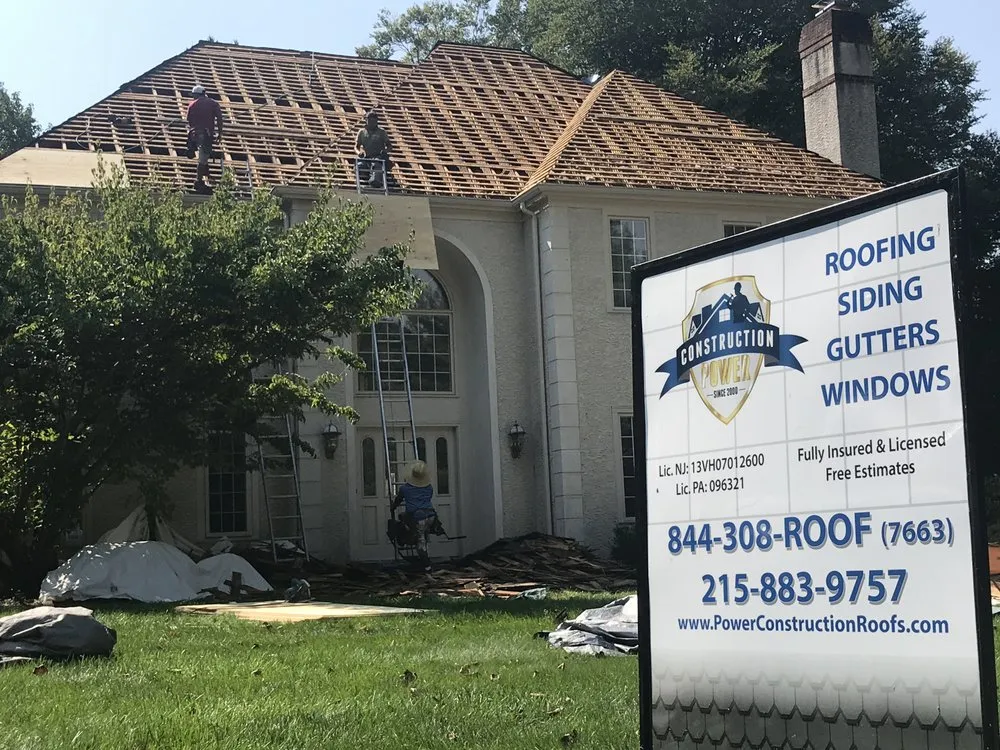 Emergency storm damage roof repair experts serving Lawrence Township, NJ - Power Construction